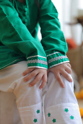 Green Bloomers Girl